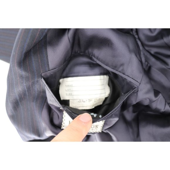 Hickey Freeman Sport Coat Navy Striped Men's 46-48 - Picture 11 of 15